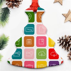 Icons Vector Ornament (christmas Tree)  by Simbadda