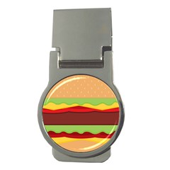 Vector Burger Time Background Money Clips (Round) 