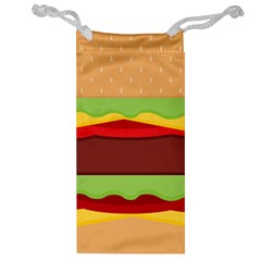 Vector Burger Time Background Jewelry Bag by Simbadda