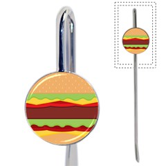 Vector Burger Time Background Book Mark