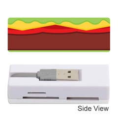 Vector Burger Time Background Memory Card Reader (Stick) 