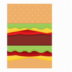 Vector Burger Time Background Small Garden Flag (Two Sides)