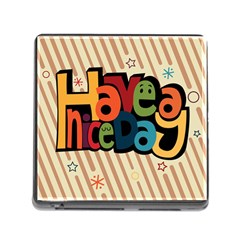 Have A Nice Happiness Happy Day Memory Card Reader (square) by Simbadda