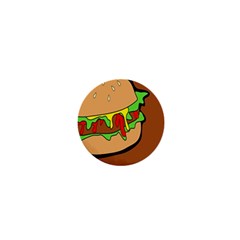 Burger Double 1  Mini Buttons by Simbadda