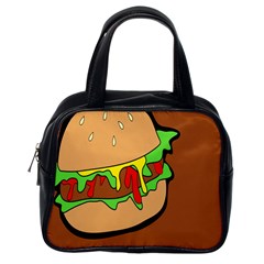 Burger Double Classic Handbags (one Side) by Simbadda