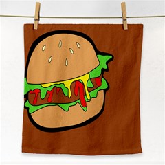 Burger Double Face Towel by Simbadda