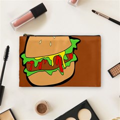 Burger Double Cosmetic Bag (medium)  by Simbadda