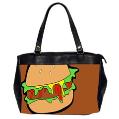 Burger Double Office Handbags (2 Sides)  by Simbadda