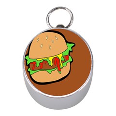 Burger Double Mini Silver Compasses by Simbadda