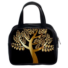 Abstract Art Floral Forest Classic Handbags (2 Sides) by Simbadda