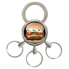 Abstract Barbeque Bbq Beauty Beef 3-ring Key Chains by Simbadda