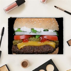 Abstract Barbeque Bbq Beauty Beef Cosmetic Bag (large)  by Simbadda