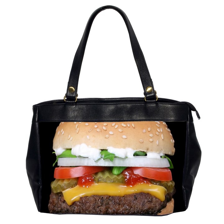 Abstract Barbeque Bbq Beauty Beef Office Handbags (2 Sides) 