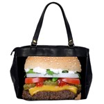 Abstract Barbeque Bbq Beauty Beef Office Handbags (2 Sides)  Back