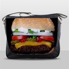 Abstract Barbeque Bbq Beauty Beef Messenger Bags by Simbadda