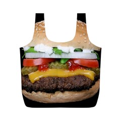 Abstract Barbeque Bbq Beauty Beef Full Print Recycle Bags (m)  by Simbadda