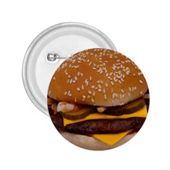 Cheeseburger On Sesame Seed Bun 2 25  Buttons by Simbadda