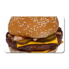 Cheeseburger On Sesame Seed Bun Magnet (rectangular) by Simbadda