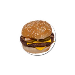 Cheeseburger On Sesame Seed Bun Golf Ball Marker by Simbadda