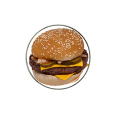 Cheeseburger On Sesame Seed Bun Hat Clip Ball Marker (4 Pack) by Simbadda