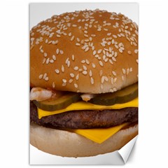 Cheeseburger On Sesame Seed Bun Canvas 24  X 36  by Simbadda