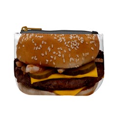 Cheeseburger On Sesame Seed Bun Mini Coin Purses by Simbadda