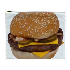 Cheeseburger On Sesame Seed Bun Cosmetic Bag (xl) by Simbadda