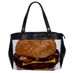 Cheeseburger On Sesame Seed Bun Office Handbags by Simbadda