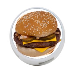 Cheeseburger On Sesame Seed Bun 4-port Usb Hub (two Sides)  by Simbadda