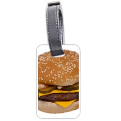 Cheeseburger On Sesame Seed Bun Luggage Tags (one Side)  by Simbadda