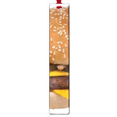 Cheeseburger On Sesame Seed Bun Large Book Marks by Simbadda