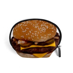 Cheeseburger On Sesame Seed Bun Accessory Pouches (small)  by Simbadda