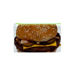 Cheeseburger On Sesame Seed Bun Cosmetic Bag (xs) by Simbadda