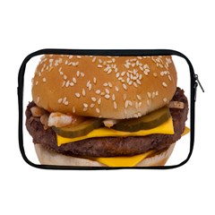 Cheeseburger On Sesame Seed Bun Apple Macbook Pro 17  Zipper Case by Simbadda