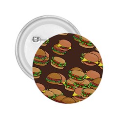 A Fun Cartoon Cheese Burger Tiling Pattern 2 25  Buttons by Simbadda