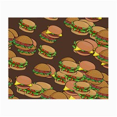 A Fun Cartoon Cheese Burger Tiling Pattern Small Glasses Cloth by Simbadda