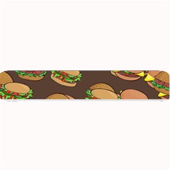 A Fun Cartoon Cheese Burger Tiling Pattern Small Bar Mats by Simbadda