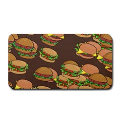 A Fun Cartoon Cheese Burger Tiling Pattern Medium Bar Mats by Simbadda