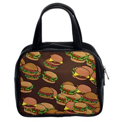 A Fun Cartoon Cheese Burger Tiling Pattern Classic Handbags (2 Sides) by Simbadda