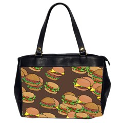 A Fun Cartoon Cheese Burger Tiling Pattern Office Handbags (2 Sides)  by Simbadda