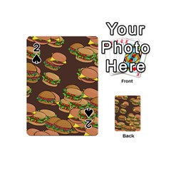 A Fun Cartoon Cheese Burger Tiling Pattern Playing Cards 54 (mini)  by Simbadda