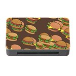 A Fun Cartoon Cheese Burger Tiling Pattern Memory Card Reader with CF Front