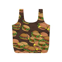 A Fun Cartoon Cheese Burger Tiling Pattern Full Print Recycle Bags (s)  by Simbadda