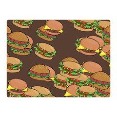 A Fun Cartoon Cheese Burger Tiling Pattern Double Sided Flano Blanket (mini)  by Simbadda