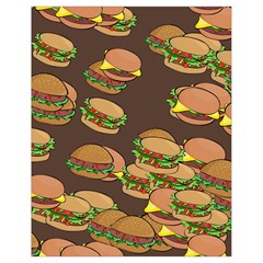 A Fun Cartoon Cheese Burger Tiling Pattern Drawstring Bag (small) by Simbadda