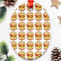 Hamburger Pattern Ornament (Oval)