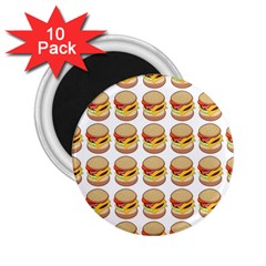 Hamburger Pattern 2.25  Magnets (10 pack) 