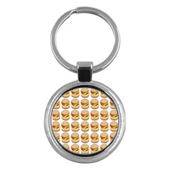 Hamburger Pattern Key Chains (Round) 