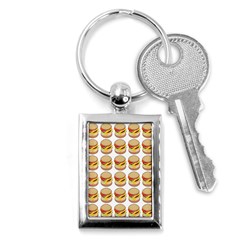 Hamburger Pattern Key Chains (Rectangle) 