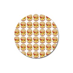 Hamburger Pattern Magnet 3  (Round)